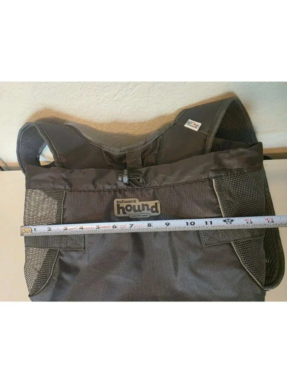 Outward Hound Gray Small Dog Backpack Carrying Case EUC 10 lb Capacity